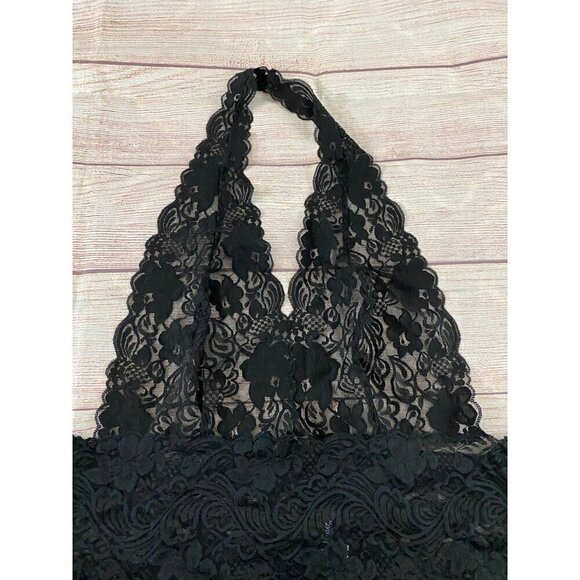 Frederick's Of Hollywood Sheer Black Lace Body Suit - 2XL - Picture 2 of 11